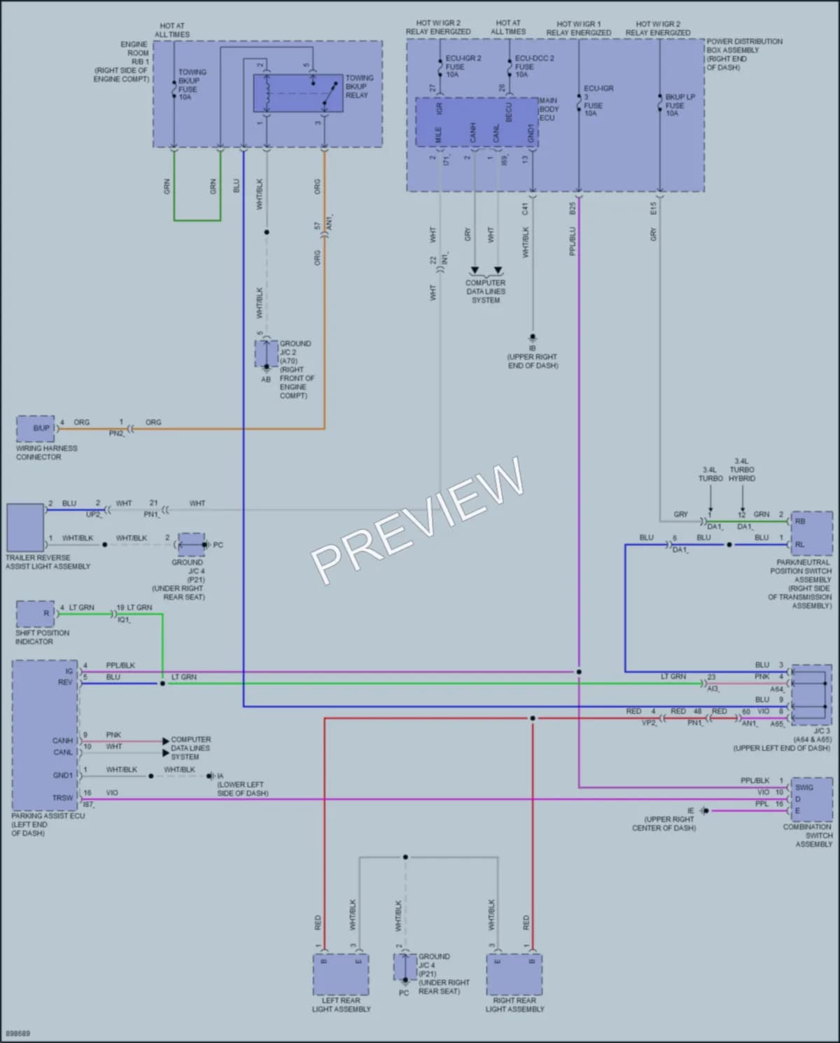 2025 Toyota TundraHybrid Exterior Lights wiring diagram preview