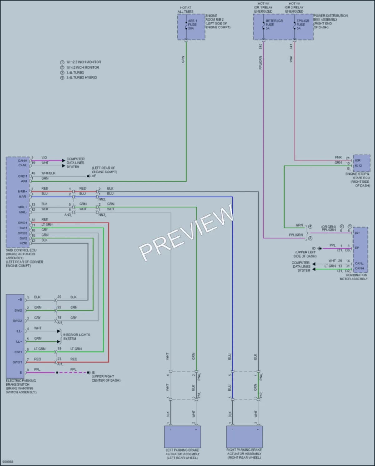 2025 Toyota TundraHybrid Shift Interlock wiring diagram preview