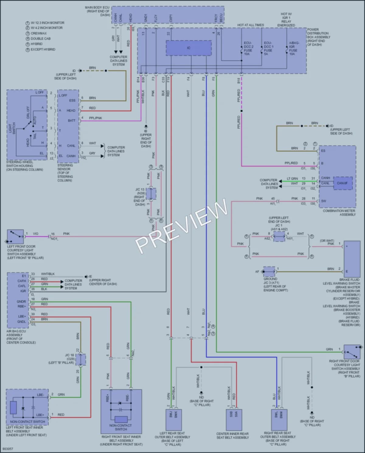 2025 Toyota TundraHybrid Warning Systems wiring diagram preview